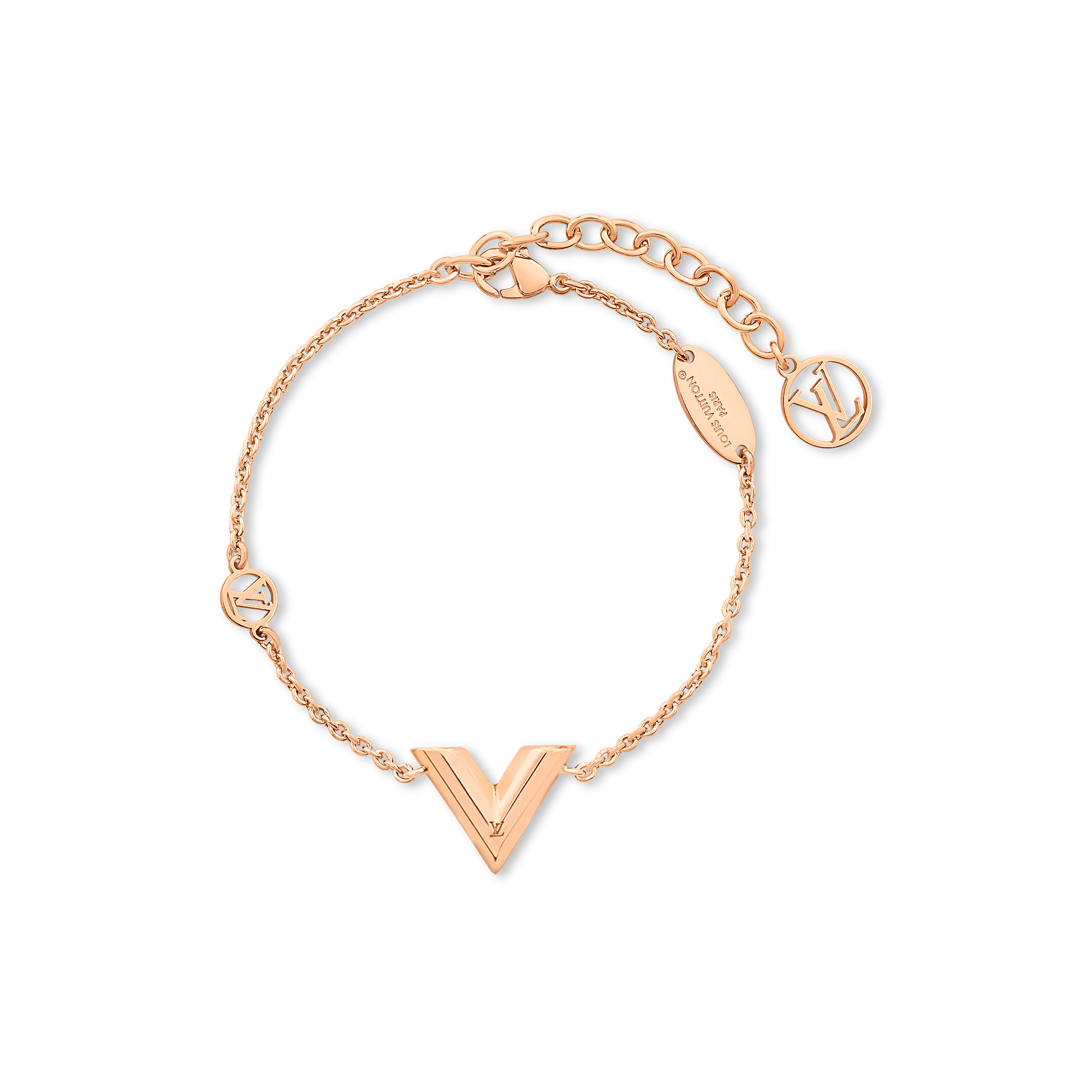 アクセサリー Louis Vuitton Bracelet Silver Lockit Beads Bracelet, Silver and Blue Polyester Cord